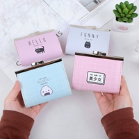Phiên bản tiếng Hàn của ví tiền sáng tạo đơn giản nhỏ tươi hoạt hình sinh viên ví nhỏ ví mini mới ví nữ ví mini nữ