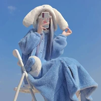 Комплект, банный халат, штаны, увеличенная толщина