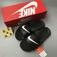 Nike Kawa vòi hoa sen Benassi Black Beach Bathhouse Móc lớn móc 832528-001 - Dép thể thao dép nhựa đi trong nhà