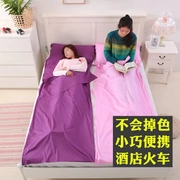Khách sạn túi ngủ lót ánh sáng di động ngoài trời du lịch có thể giặt tàu khách sạn sức khỏe ngăn bẩn giường đơn - Túi ngủ