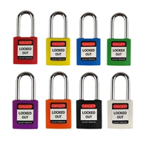 Замок промышленного блокировки безопасности Universal Key не открывает Heart Lock Budi -тип пластиковой безопасность, висящая 99552