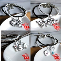 Cặp đôi vòng tay cặp đôi phiên bản tiếng Hàn có ý nghĩa về ý nghĩa của quầy hàng trang sức nhỏ nam nữ bán buôn đơn giản vòng tay phong thuỷ