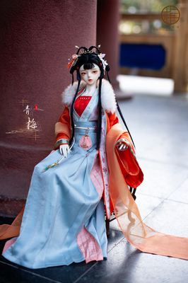 taobao agent Qingmei-three-pointer BJD doll ancient style doll clothes/Hanfu-Meizi Qingli Studio AS62 Sports Board