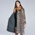 Fox lông xiên hàng khâu màu da lông áo khoác nữ mùa thu dài và mùa đông phụ nữ áo khoác lông mới - Faux Fur Faux Fur