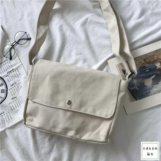 Off WhiteBag female 2018 new pattern Inclined shoulder bag The single shoulder bag female tide student Harajuku ulzzang Soft girl solar system Canvas bag