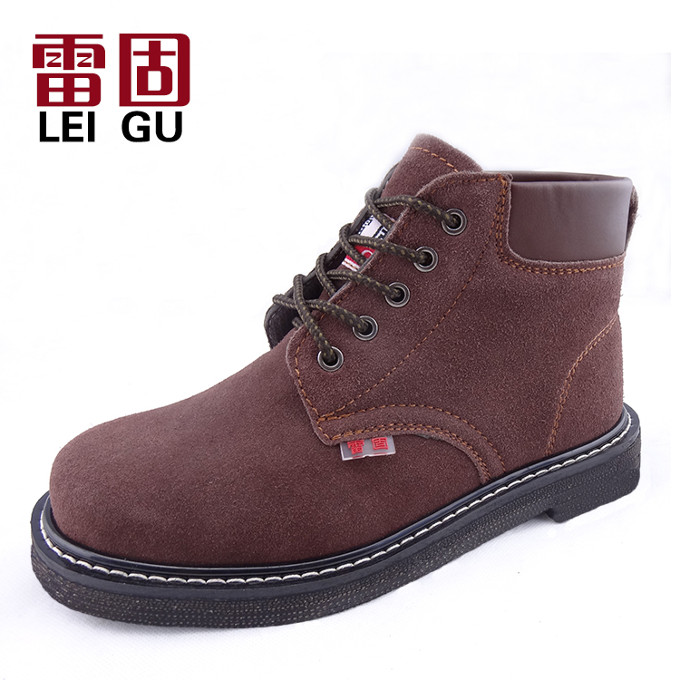 Lốp cuối giày công việc-top cao mùa xuân đàn ông thở Baotou Steel giày công tác chống đập chống xỏ giày quay lông cũ Paul 