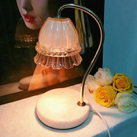 Мраморная аромотерапия, свеча, парфюмированная настольная лампа, в цветочек