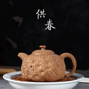 Bộ nồi Zisha nổi tiếng tinh khiết thủ công quặng cổ phần bùn Ganoderma lucidum cho mùa xuân ấm trà Kung Fu bộ ấm trà - Trà sứ