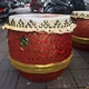 14 -inch желтый кожаный барабан красный барабан