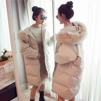 Длинный пуховик для беременных, куртка с пухом, средней длины, увеличенная толщина, 2020, в корейском стиле