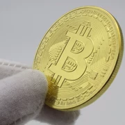 Mỹ kỷ niệm coin coin Bitcoin đồng xu vàng BTC ngoại tệ dollar thế giới sưu tập tiền xu chơi năm của dê