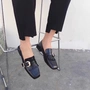 Phong cách Hàn Quốc tua rua kim loại khóa trang trí Giày nữ dày của Anh dày với giày thấp giày nữ thể thao