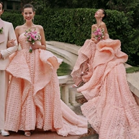 Одежда подходит для фотосессий, брендовое модное свадебное платье для влюбленных
