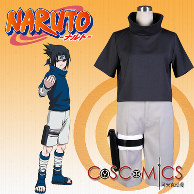 taobao agent [Kemick Anime] Cosplay clothing/Naruto Naruto/Uchiha Sasuke juvenile costume