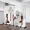 Phòng tập yoga dành riêng cho phòng tập nhảy màn hình gấp màn hình gấp vải màn hình với ròng rọc có thể đẩy và kéo phân vùng gấp