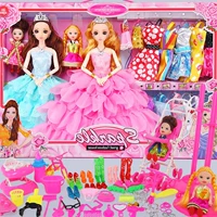 Barbie búp bê nhà cô gái công chúa đồ chơi trẻ em váy quần chơi búp bê nhà búp bê quà tặng sinh nhật - Búp bê / Phụ kiện búp bê barbie nấu ăn