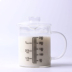 Yijia nhà bếp ML cup đo lường với quy mô cốc sữa lò vi sóng sưởi ấm cốc thủy tinh quy mô cup baking chịu nhiệt cup Tách