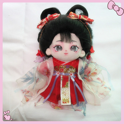 taobao agent Cabbage price two sets of free shipping without attributes 20/15 cm cotton dolls ancient style clothes costume doll suit women