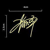 Фирменная металлическая наклейка Чжан Джика B абзац B