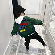 Áo khoác bé trai mùa thu 2019 mới cho trẻ em đồng phục bóng chày Quần áo trẻ em mùa xuân và áo khoác mùa thu áo khoác phiên bản Hàn Quốc giản dị của chàng trai lớn - Áo khoác