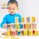 Tang Shi Domino cô gái 2-3-4-5-6 tuổi cậu bé nữ bé trẻ em câu đố giáo dục sớm khối xây dựng đồ chơi học tập Khối xây dựng