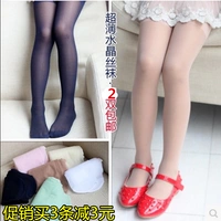 Cô gái mùa hè vớ dễ thương pantyhose chống móc lụa pantyhose siêu mỏng trẻ em mùa hè phần mỏng vớ khiêu vũ trắng tất chống trơn