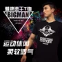 BIGMAN 2017 mới thể thao cổ điển và giải trí thời trang thể dục ngoài trời cổ tròn nam màu đen đẹp trai áo thun thể thao nữ