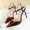 Phiên bản hàn quốc mùa hè 2018 của các cô gái mới thời trang giày cao gót mũi nhọn màu đen với sandal khóa chữ gợi cảm hoang dã
