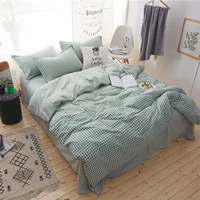 Mới đơn giản bông bốn mảnh thiết lập 1.8m tờ rửa bông đôi bông giường quilt cover ba mảnh chăn ga gối đệm hanvico giảm giá