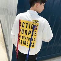 Áo khoác nam mùa hè đồng phục bóng chày trai hip hop phần mỏng Hàn Quốc phiên bản của xu hướng đẹp trai sinh viên lỏng kem chống nắng jacket coat áo khoác bóng chày mlb