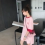 Phần dài lỏng bf gió lớn t- shirt đầu màu hồng 2018 mới nữ mùa hè Hàn Quốc phiên bản của chiếc áo thiếu ngắn tay t- shirt váy áo phông nữ rộng