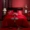 Valentine Carolina dệt bông cưới một gia đình bốn thêu màu đỏ hi phòng hôn nhân mới tám mươi tuổi sáu bộ giường - Bộ đồ giường bốn mảnh