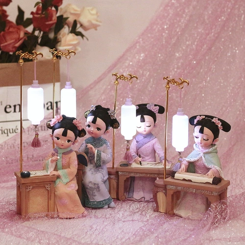 Китайская кукла, настольное китайское украшение, китайский стиль, подарок на день рождения