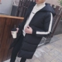 Mùa đông mới bông áo khoác Hàn Quốc phiên bản của người đàn ông áo dài trùm đầu dày ấm bông áo khoác vài xuống áo khoác áo khoác nam kaki