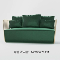 Малахитовый зелёный диван для двоих