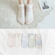 Vớ nữ vớ nông miệng Hàn Quốc dễ thương chống trượt vớ vớ cotton cắt thấp vô hình vớ giường mùa hè đế chân - Vớ mắt cá chân