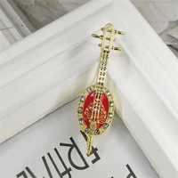 Скрипка, брошь, этническое ханьфу на лацкан, эмаль, новая коллекция, европейский стиль, этнический стиль