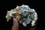 Hồ Bắc Daye tự nhiên canxit tinh thể cộng sinh gốc quặng mẫu đá trang trí đá tinh thể khoáng sản