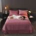 Mùa thu và mùa đông quilted pha lê trải giường ấm áp màu flannel chăn ga trải giường bao gồm ba bộ 1,51,8m2 - Trải giường Trải giường