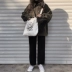 Túi vải messenger nữ sinh viên phiên bản Hàn Quốc Harajuku ulzzang văn học hoang dã siêu lửa vai vải túi - Túi xách nữ Túi xách nữ