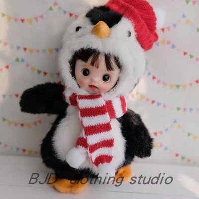 taobao agent [Agent] [BJD Waifang] OB11 baby clothes penguin -shaped hats and scarves