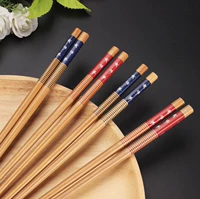 Nanzhu Япония и Южная Корея Эрма пары на палочках для палочек для еды творческая печать экологически чистая бамбуковая палочка для бега