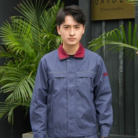 Весенне-осенний темно-серый топ с длинными рукавами