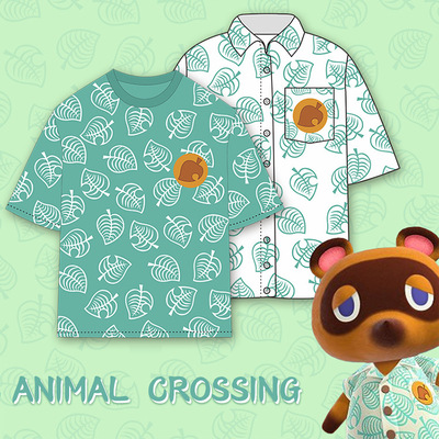 taobao agent Animal Crossing Animal Moriyou Games Surrounding T -shirts Short -sleeved Morning Men and Women Casual Shirts