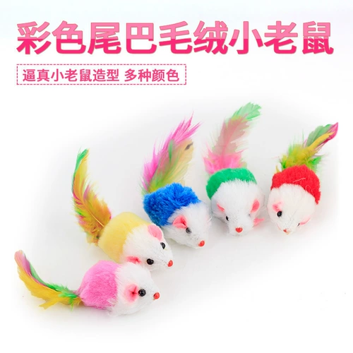 Игрушечные игрушки с высоким качеством 2 -дюймовые плюшевые кроличьи кожи сдвига мыши с гравийными игрушками случайным образом опубликованы