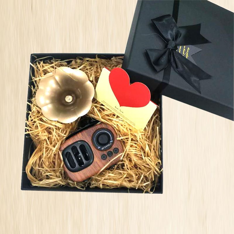 Light Color + Gift Box PackagingBluetooth Speaker  mobile phone wireless Mini Retro phonograph Small sound Insert card USB drive radio computer Subwoofer