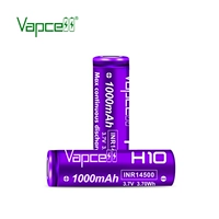 Vapcell ICR14500 10440 16340 1000MAH 10A Электрический инструмент Flash Cresolon Litthium Battery