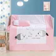 Nursery chăn bông ba mảnh giường bé sáu bộ chứa giường bông chăn ngủ trẻ em nòng cốt của - Bộ đồ giường trẻ em