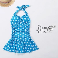 Đồ bơi Beach Beauty Back Mặc Halter Đồ bơi Pool Cover Belly Slim Dây đeo Tie Váy Slim Kỳ nghỉ mùa xuân nóng - Bộ đồ bơi One Piece đồ bơi liền thân bé gái