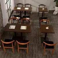Лапша закуски кофейня для барбекю столовые столы и стул Комбинированные чайные магазин бургер Десерт Десерт Тема быстрого обеденного стола и стулья